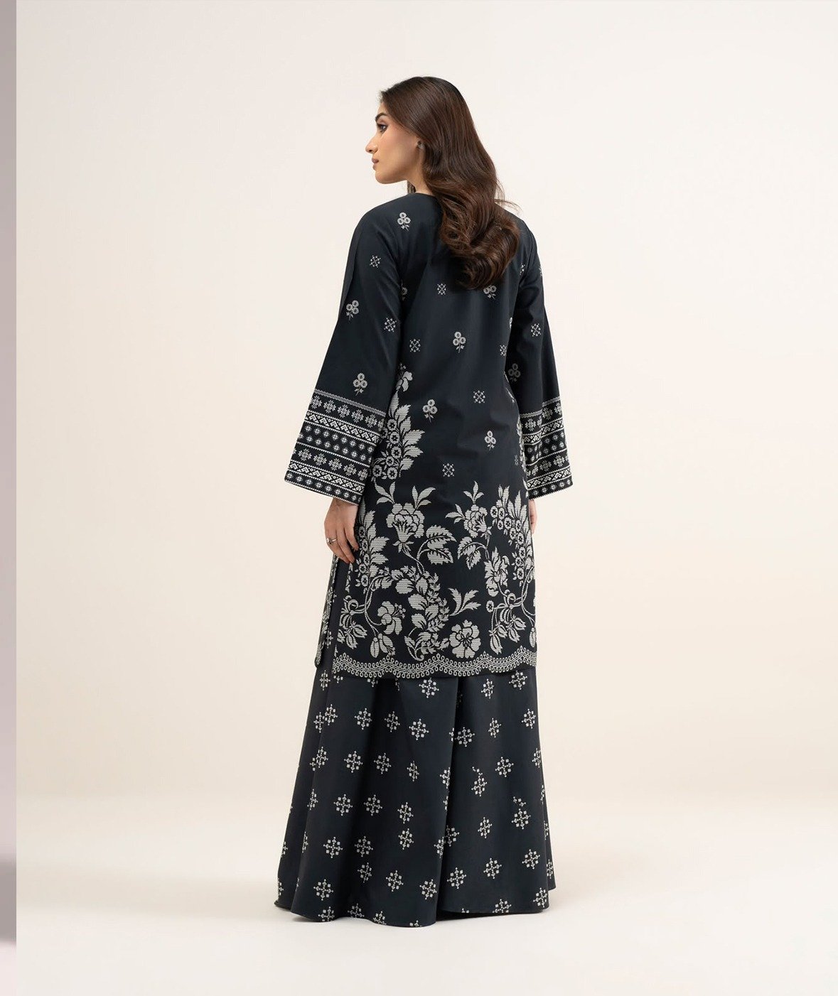 9841b785-fce9-4d2f-9f00-26b194a53ead Midnight Noir Printed Co-Ord Set - Image 3