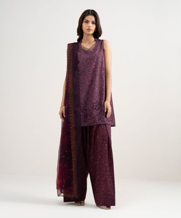 3-piece - Embroidered Lawn suit