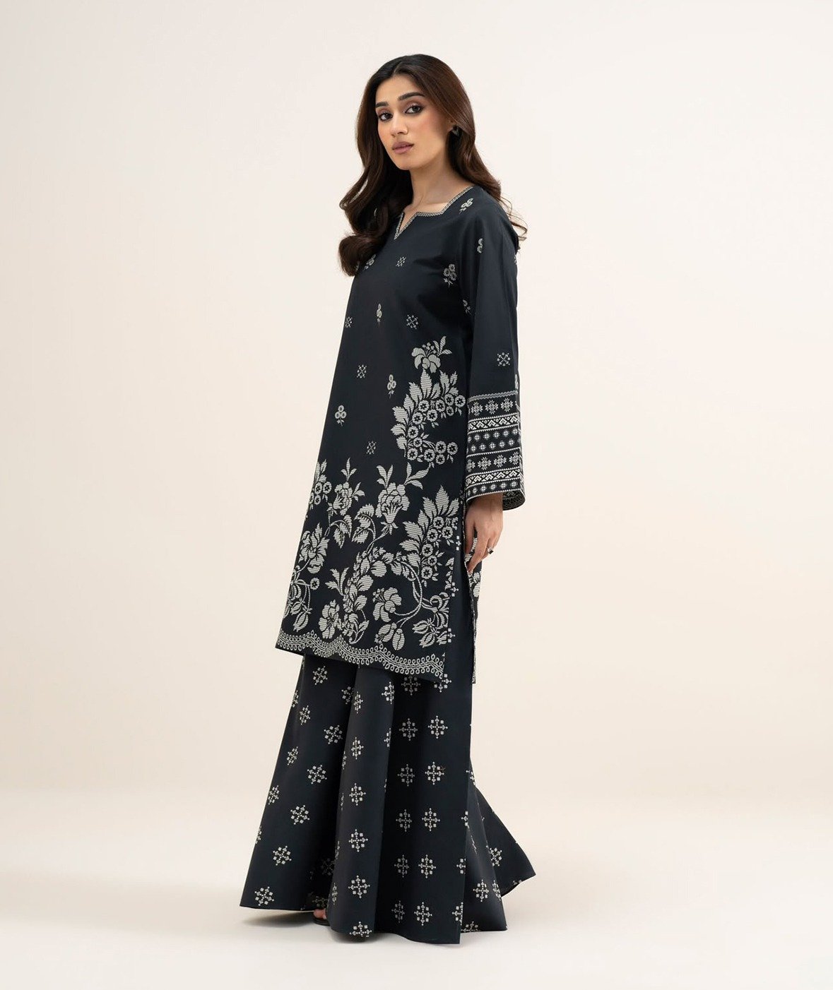 f9bf3b3b-e216-4c2f-b697-1efd9f696fca Midnight Noir Printed Co-Ord Set - Image 4